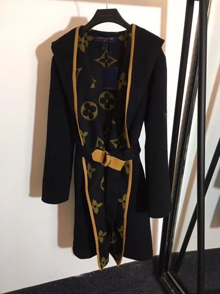 inside women coat 2019 logo jacquard double-faced cashmere wool coat woolen overcoat women outerwear jackets women clothes cc-2, Black
inside women coat 2019 logo jacquard double-faced cashmere wool coat woolen overcoat women outerwear jackets women clothes cc-2, Black