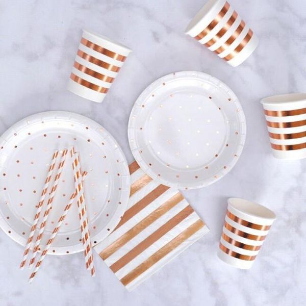 party supplies rose gold disposable tableware cups plate straws bachelorette party bride be happy birthday party decoration other event pa
party supplies rose gold disposable tableware cups plate straws bachelorette party bride be happy birthday party decoration other event pa