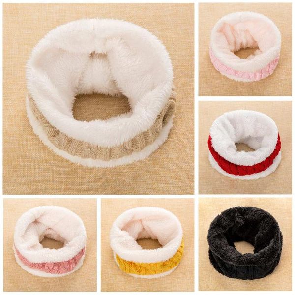 new winter knitting ring scarf for children solid color plus velvet neck scarf kids warm soft scarves boys girls, Blue;gray
new winter knitting ring scarf for children solid color plus velvet neck scarf kids warm soft scarves boys girls, Blue;gray