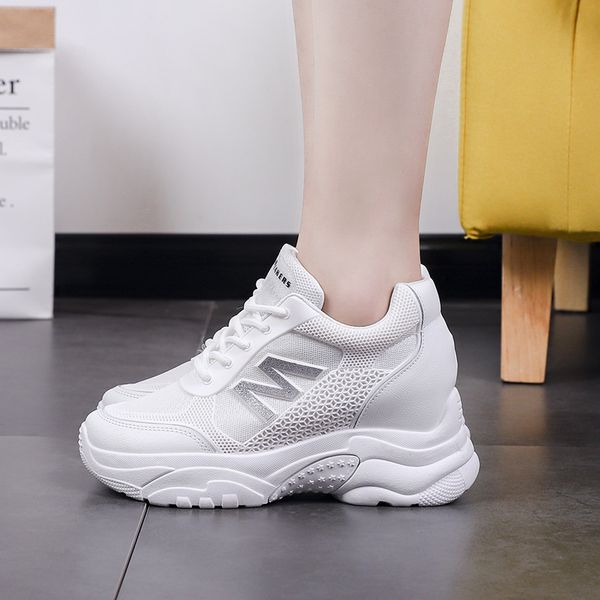 2019 summer new style elevator white shoes women's ins punched sheet surface sports footwear shoes women's, Black
2019 summer new style elevator white shoes women's ins punched sheet surface sports footwear shoes women's, Black