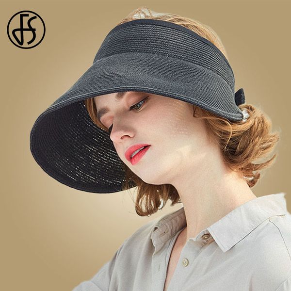 fs women summer hat beach wide brim straw hats black big sun hats for women visor caps foldable floppy chapeau femme etc, Blue;gray
fs women summer hat beach wide brim straw hats black big sun hats for women visor caps foldable floppy chapeau femme etc, Blue;gray
