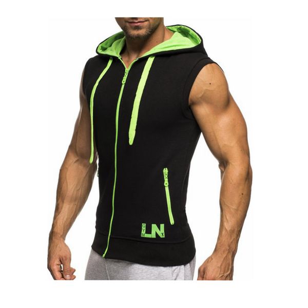 zip fitness fashion hoodie hooded vest jacket hoodie bodybuilding contrast jacket men's sleeveless men's casual vest hqgas, Black
zip fitness fashion hoodie hooded vest jacket hoodie bodybuilding contrast jacket men's sleeveless men's casual vest hqgas, Black