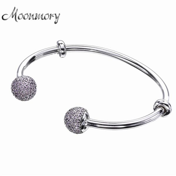 moonmory 925 silver jewelry 925 sterling silver open bangle with screw fits for diy beads pink stone moment bangle, Black
moonmory 925 silver jewelry 925 sterling silver open bangle with screw fits for diy beads pink stone moment bangle, Black
