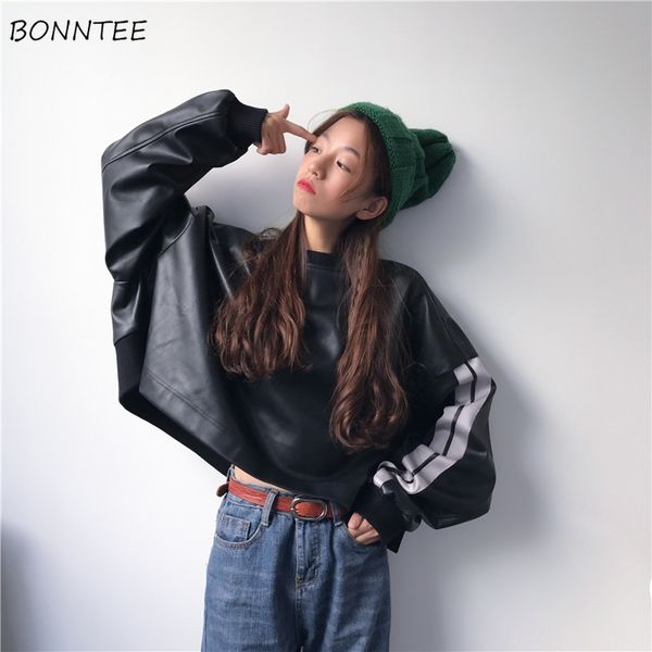 jackets women korean style loose o-neck trendy long sleeve womens clothing harajuku leisure daily simple spring, Black;brown
jackets women korean style loose o-neck trendy long sleeve womens clothing harajuku leisure daily simple spring, Black;brown