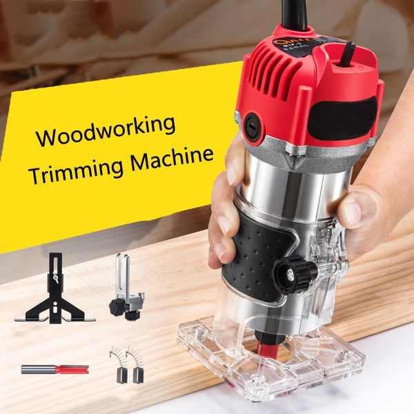 updated version 680w electric hand wood trimmer 6.35mm laminator router woodworking tool set for wood carving slotting trimming
updated version 680w electric hand wood trimmer 6.35mm laminator router woodworking tool set for wood carving slotting trimming