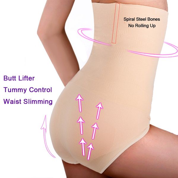 seamless women body shapers high waist slimming tummy control panties knickers pants briefs shapewear corset shaping underwear, Black;white 
seamless women body shapers high waist slimming tummy control panties knickers pants briefs shapewear corset shaping underwear, Black;white