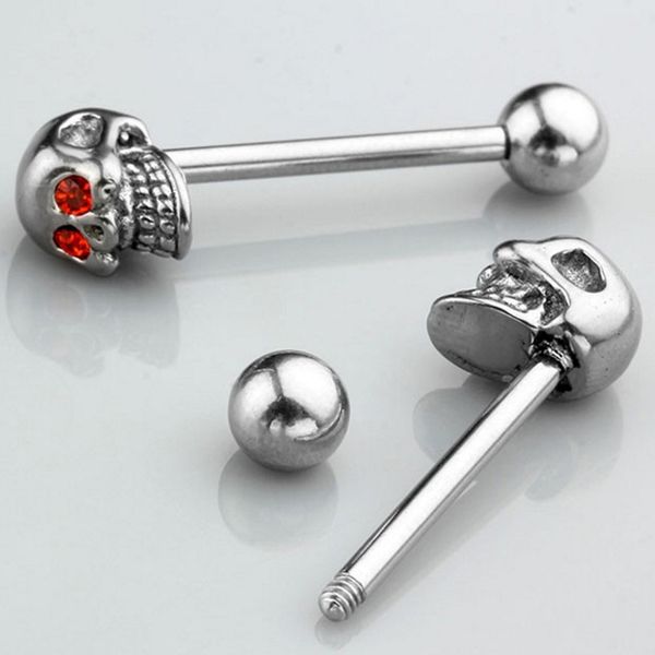 skull tongue piercing stainless steel crystal tongue rings piercing lengua men barbell pircing langue body jewelry ear tragus, Slivery;golden
skull tongue piercing stainless steel crystal tongue rings piercing lengua men barbell pircing langue body jewelry ear tragus, Slivery;golden