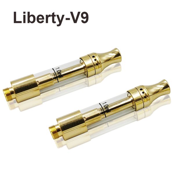 Gold Liberty V9 картридж 1,0 мл 0,5 мл Hottest Регулируемые отверстия Top Airflow стекла бак Испаритель Refill масло Испаритель
Gold Liberty V9 картридж 1,0 мл 0,5 мл Hottest Регулируемые отверстия Top Airflow стекла бак Испаритель Refill масло Испаритель