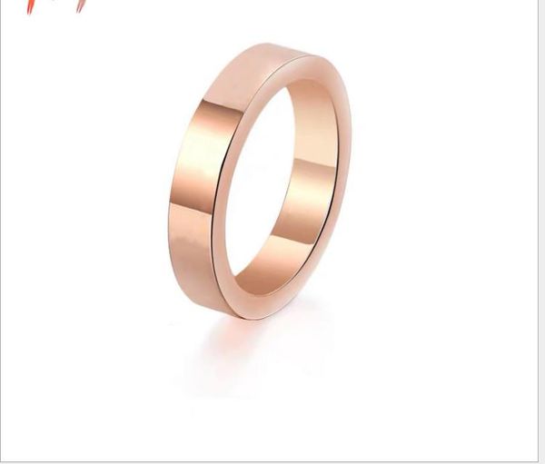fashionable and simple classic couple 18k rose gold engraved titanium steel ring, Silver
fashionable and simple classic couple 18k rose gold engraved titanium steel ring, Silver