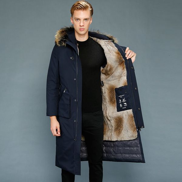 men down coat long down coats man over-knee outerwear raccoon fur collar parkas winter clothing velvet liner, Black
men down coat long down coats man over-knee outerwear raccoon fur collar parkas winter clothing velvet liner, Black