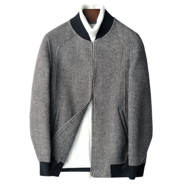 men's wool & blends double-side woolen coat autumn winter jacket men streetwear coats baseball mens jackets and tll-04-1951 my1917, Black
men's wool & blends double-side woolen coat autumn winter jacket men streetwear coats baseball mens jackets and tll-04-1951 my1917, Black