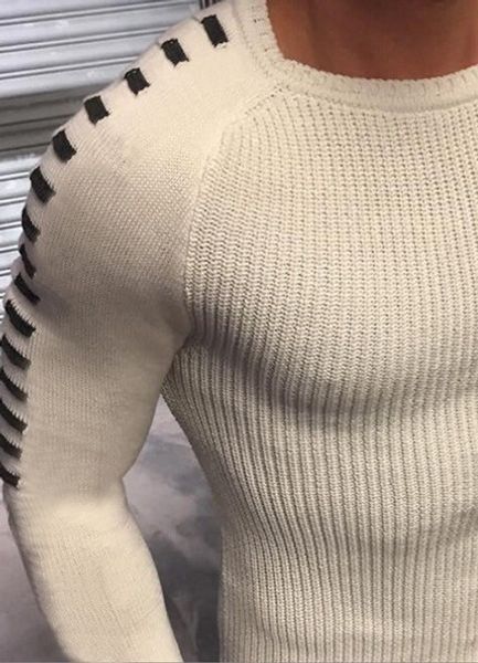 mens o-neck autumn sweaters o-neck fashion hollow designer slim fit long sleeved men clothing, White;black
mens o-neck autumn sweaters o-neck fashion hollow designer slim fit long sleeved men clothing, White;black