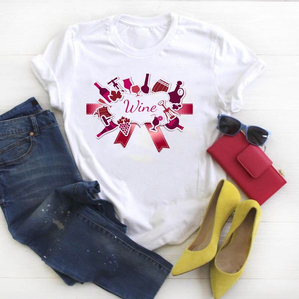 women shirt womens wine cute summer tshirt tees printed ladies graphic clothes kawaii short sleeve female t-shirt, White
women shirt womens wine cute summer tshirt tees printed ladies graphic clothes kawaii short sleeve female t-shirt, White