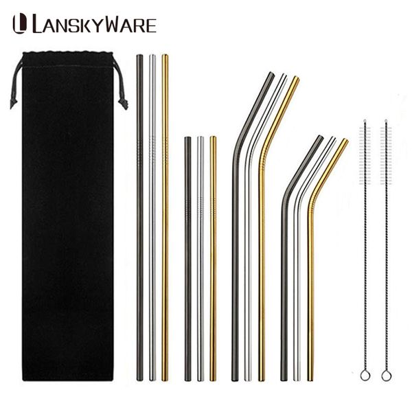 lanskyware colorful metal straw 304 stainless steel reusable straw kitchen drinking set with cleaner brush bar accessories
lanskyware colorful metal straw 304 stainless steel reusable straw kitchen drinking set with cleaner brush bar accessories