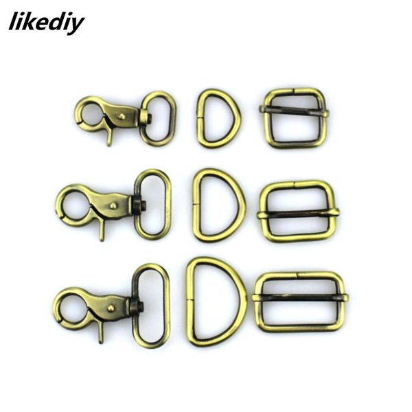 9 sets/lot bronze purse hook inner diameter 20 mm 25 mm 32 lobster buckle + d ring + square buckle bag accessories 3 sizes, Black 
9 sets/lot bronze purse hook inner diameter 20 mm 25 mm 32 lobster buckle + d ring + square buckle bag accessories 3 sizes, Black