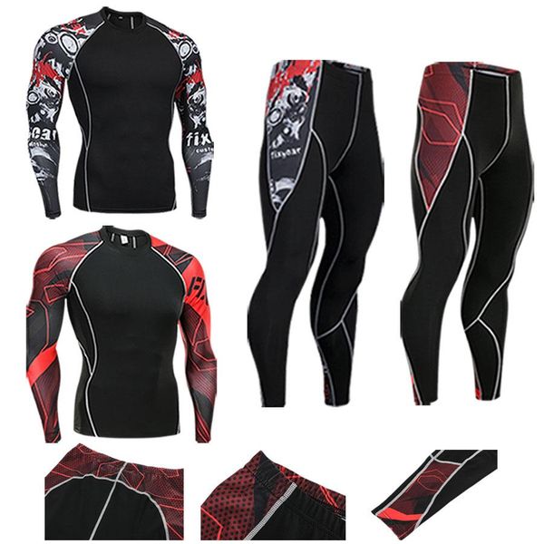 2020 mens compression set running tights workout fitness training tracksuit long sleeves shirts sport suit rashgard kit s, Black;blue
2020 mens compression set running tights workout fitness training tracksuit long sleeves shirts sport suit rashgard kit s, Black;blue