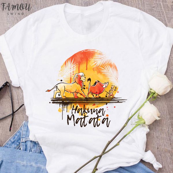 fashion t shirt harajuku matata print women clothes summer short sleeve tshirt women ullzang 90s cute tshirt, White
fashion t shirt harajuku matata print women clothes summer short sleeve tshirt women ullzang 90s cute tshirt, White