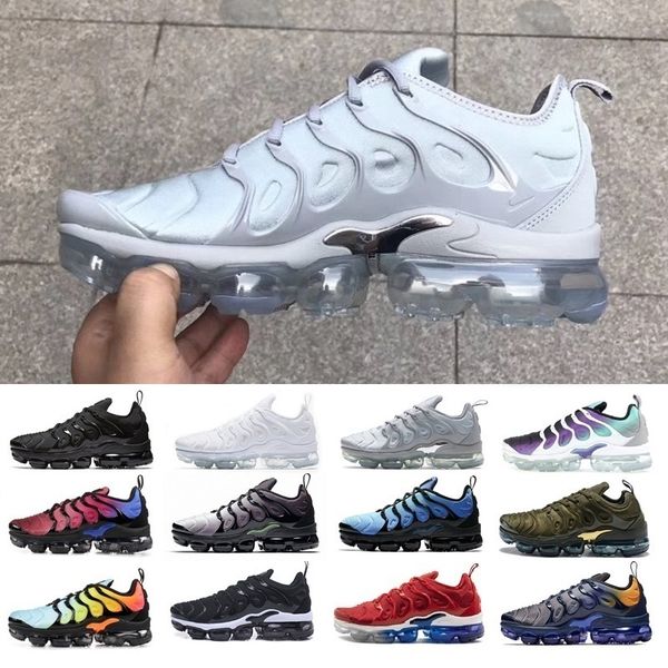 2019 пары tn plus be true rainbow metallic белый красный серебристый тройной черный мужчины женщины chaussures повседневная обувь кроссовки, Black
2019 пары tn plus be true rainbow metallic белый красный серебристый тройной черный мужчины женщины chaussures повседневная обувь кроссовки, Black