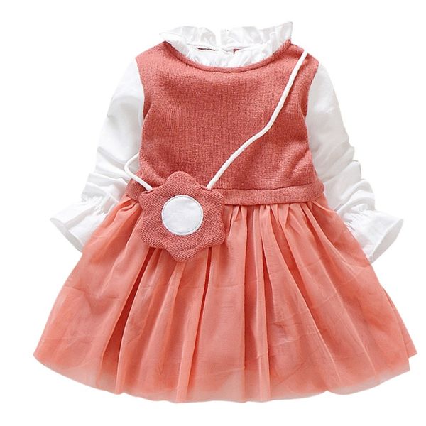 sweet baby girl dress solid color long sleeve children tutu dresses kids princess dress with bag for girls clothes vestidos, Red;yellow
sweet baby girl dress solid color long sleeve children tutu dresses kids princess dress with bag for girls clothes vestidos, Red;yellow