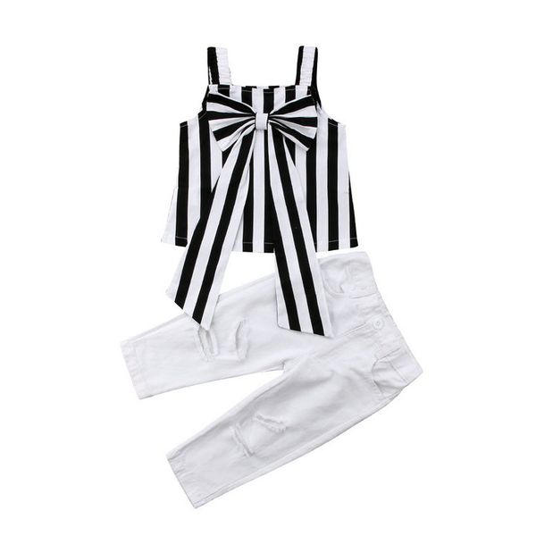 baby girl outfits 2pcs stripe suspender +hole pants trousers suits clothing sets girls outfits baby tracksuit kids boutique clothes, White
baby girl outfits 2pcs stripe suspender +hole pants trousers suits clothing sets girls outfits baby tracksuit kids boutique clothes, White
