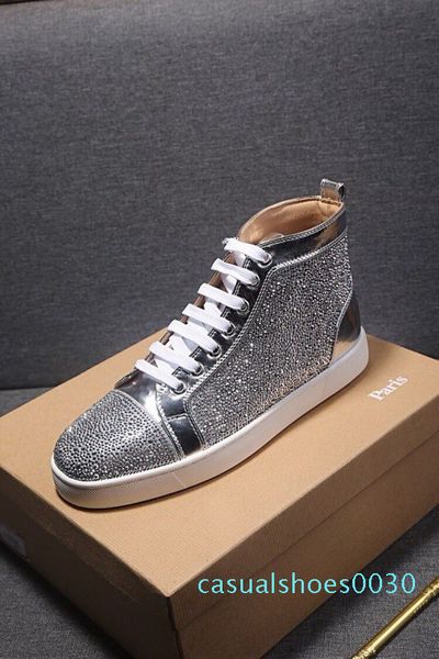 fashion cut suede flash leather red bottom platform designer spike luxury sneakers men and women party wedding crystal size 35-46 c30, Black
fashion cut suede flash leather red bottom platform designer spike luxury sneakers men and women party wedding crystal size 35-46 c30, Black