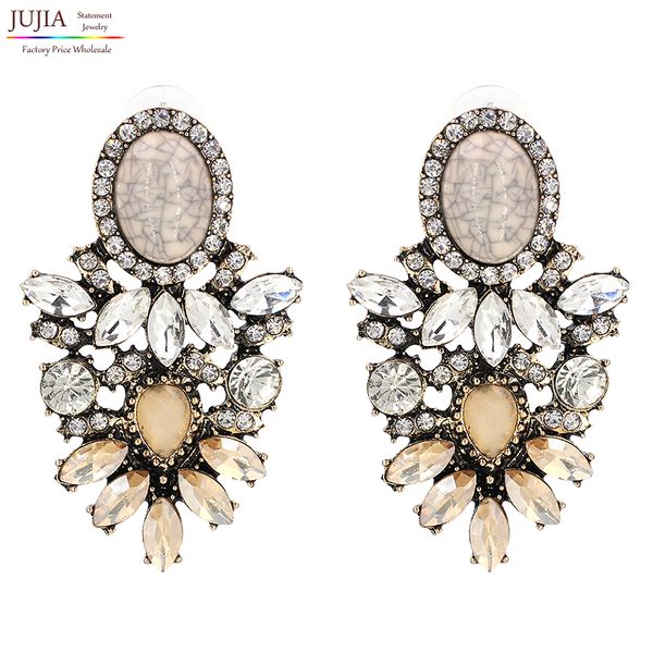 jujia brand trendy big crystal statement earrings wedding earrings women party hanging jewelry wholesale, Golden;silver
jujia brand trendy big crystal statement earrings wedding earrings women party hanging jewelry wholesale, Golden;silver