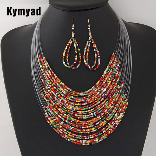 kymyad bohemia jewelry set colorful beads jewelry sets for women bijoux fish line chain multilayer necklace set costume, Silver
kymyad bohemia jewelry set colorful beads jewelry sets for women bijoux fish line chain multilayer necklace set costume, Silver