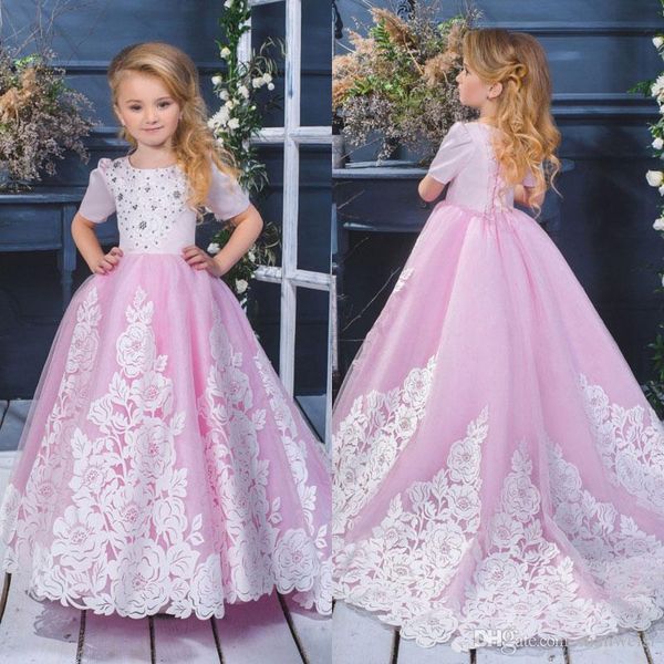 pink beaded flower girls dresses for weddings 2020 lace appliqued puffy skirts communion dress princess little kids birthday ball gowns, White;blue
pink beaded flower girls dresses for weddings 2020 lace appliqued puffy skirts communion dress princess little kids birthday ball gowns, White;blue