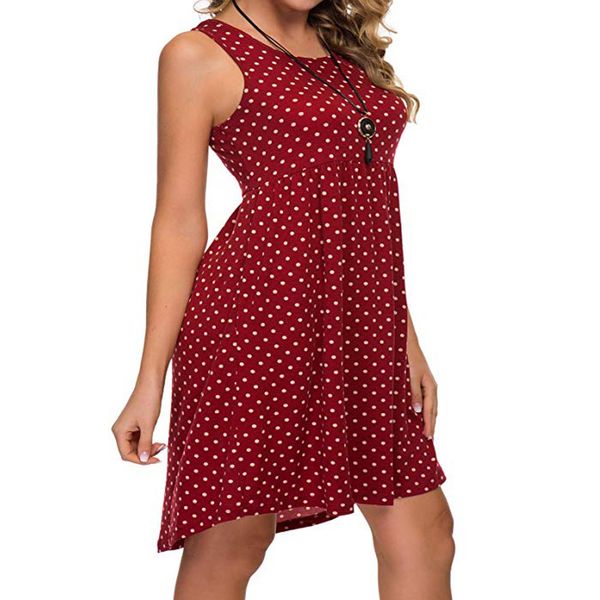 fashion multicolors polka dot printing skirts women summer casual o-neck cold should sleeveless retro style mini beach dress, Black;gray
fashion multicolors polka dot printing skirts women summer casual o-neck cold should sleeveless retro style mini beach dress, Black;gray