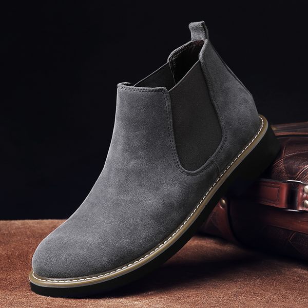 men boots ankle boots plus velvet high-martin boots outdoor walking shoes wear resistant casual shoes, Black
men boots ankle boots plus velvet high-martin boots outdoor walking shoes wear resistant casual shoes, Black