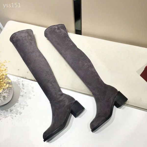 2019 women's high boots autumn winter knitting wool ladies shoes thigh high boots for women long boot genuine wedges woman boot, Black
2019 women's high boots autumn winter knitting wool ladies shoes thigh high boots for women long boot genuine wedges woman boot, Black