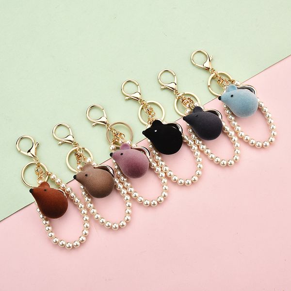 fat cute cartoon faux short plush mouse keychain korean personality pearls chain couple gift keyring holder bag pendant rat, Silver
fat cute cartoon faux short plush mouse keychain korean personality pearls chain couple gift keyring holder bag pendant rat, Silver