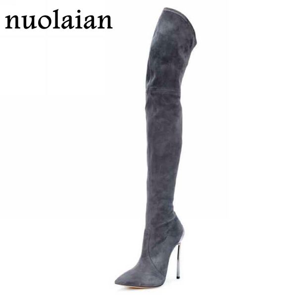 11cm over knee stretch thigh boots woman high heel boots black womens autumn winter faux suede high heels bota feminina
11cm over knee stretch thigh boots woman high heel boots black womens autumn winter faux suede high heels bota feminina