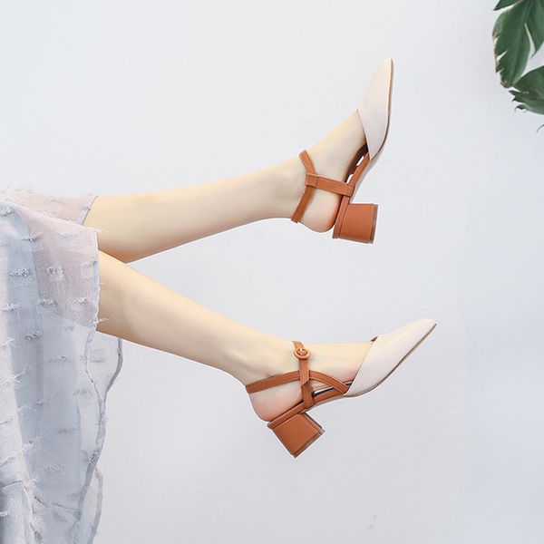 2020 summer shoes sandals woman ankle strap buckle pointed closed toe ladies designer chunky high heels sandalias, Black
2020 summer shoes sandals woman ankle strap buckle pointed closed toe ladies designer chunky high heels sandalias, Black