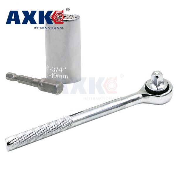 axk 3pcs/set grip multi-function ratchet universal socket 7-19mm power drill adapter car hand tool set repair kit dt055 
axk 3pcs/set grip multi-function ratchet universal socket 7-19mm power drill adapter car hand tool set repair kit dt055