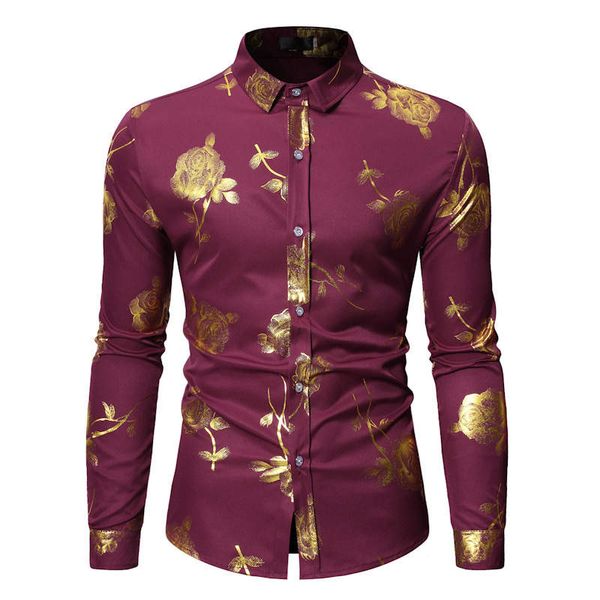 mens designer casual shirts mens print bronzing long sleeve shirts homme turn down collar shirt mens clothing, White;black
mens designer casual shirts mens print bronzing long sleeve shirts homme turn down collar shirt mens clothing, White;black