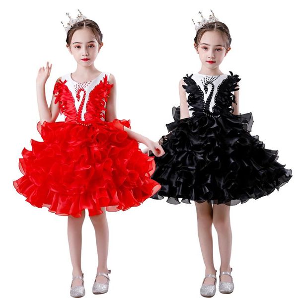 lolanta children's girls black swan dress princess dress tutu kids performance costumes formal skirt, Red;yellow
lolanta children's girls black swan dress princess dress tutu kids performance costumes formal skirt, Red;yellow