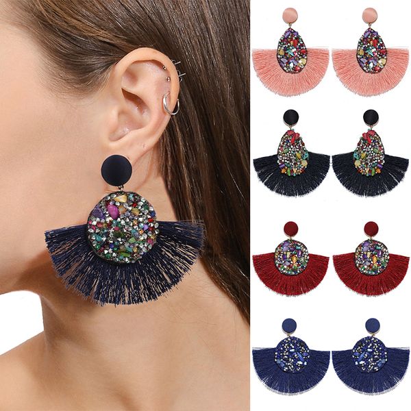 bohemia gifts beautiful resin drop earring circle unique 1pair 28 colors girls crystal water drop tassel round candy color party, Silver
bohemia gifts beautiful resin drop earring circle unique 1pair 28 colors girls crystal water drop tassel round candy color party, Silver