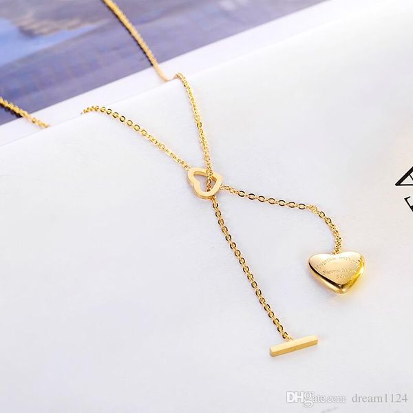 fashion charm jewelry necklace 316l stainless steel gold silver rose plated love heart pendant necklace choker for women gift
fashion charm jewelry necklace 316l stainless steel gold silver rose plated love heart pendant necklace choker for women gift