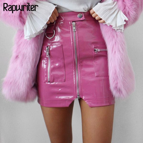 rapwriter high waist pu leather skirts women slim zipper pocket summer fashion mini streetwear pencil skirts saias, Black;gray
rapwriter high waist pu leather skirts women slim zipper pocket summer fashion mini streetwear pencil skirts saias, Black;gray