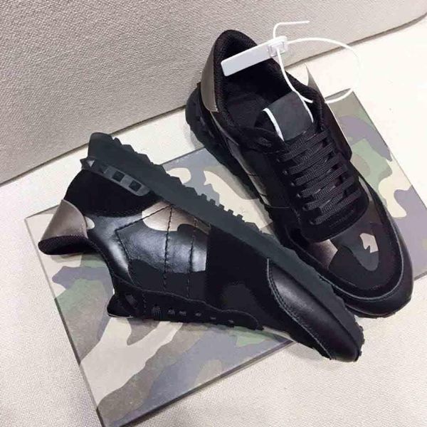 black camo leather studded shoes outdoor rock shoes spikes sneakers men rivets runner sports brand shoes with box eur36-46
black camo leather studded shoes outdoor rock shoes spikes sneakers men rivets runner sports brand shoes with box eur36-46