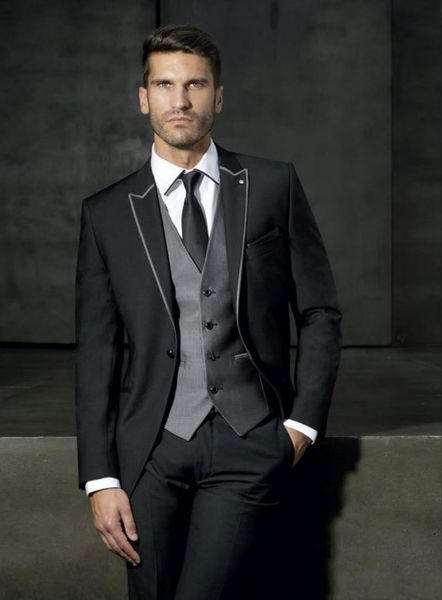 brand new black groom tuxedos peak lapel groomsmen mens wedding dress fashion man jacket blazer 3 piece suit(jacket+pants+vest+tie) 769, Black;gray
brand new black groom tuxedos peak lapel groomsmen mens wedding dress fashion man jacket blazer 3 piece suit(jacket+pants+vest+tie) 769, Black;gray