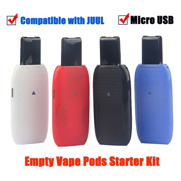 mk ii portable vapor pods starter kit with empty carts 1ml 350 mah battery e cig vape pen for juul vape pod device