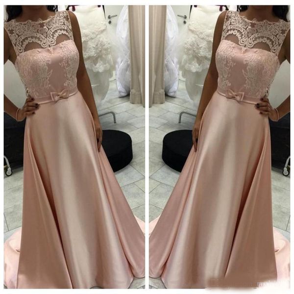 2020 lace appliques a-line prom dresses sleeveless sweep train with bow ribbon evening party gowns customized vestidos de soiree, Black
2020 lace appliques a-line prom dresses sleeveless sweep train with bow ribbon evening party gowns customized vestidos de soiree, Black