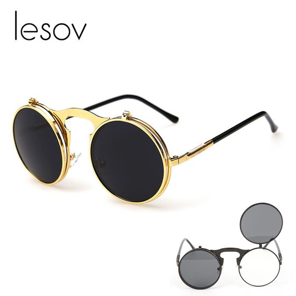 lesov mirror flip cover lens round sunglasses women men retro steampunk round sunglasses glasses travel uv400 sun glasses new, White;black
lesov mirror flip cover lens round sunglasses women men retro steampunk round sunglasses glasses travel uv400 sun glasses new, White;black