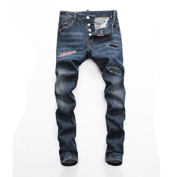 2020 new arrival brand designer men denim jeans embroidery pants fashion holes motorcycle mens ripped jeans, Blue
2020 new arrival brand designer men denim jeans embroidery pants fashion holes motorcycle mens ripped jeans, Blue