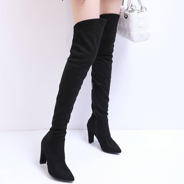 winter women boots fashion over the knee boots square high heels long pointed toe zipper women shoes black red gray
winter women boots fashion over the knee boots square high heels long pointed toe zipper women shoes black red gray