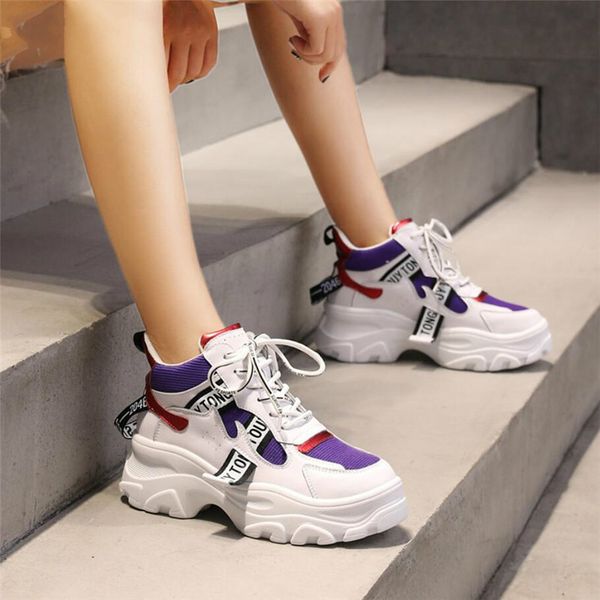 2019comecore spring new leather women's platform chunky sneakers fashion women flat thick sole shoes woman dad footwear
2019comecore spring new leather women's platform chunky sneakers fashion women flat thick sole shoes woman dad footwear