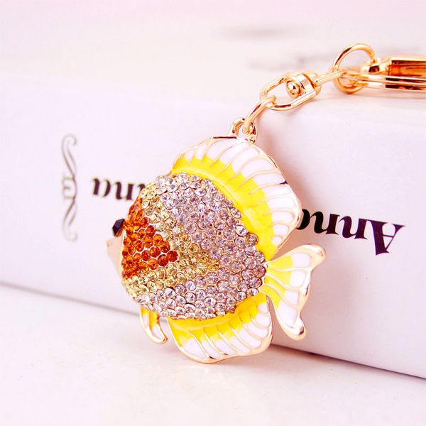 mh jewelry creative new car ornaments keychain cute color tropical fish key chain bag pendant, Silver
mh jewelry creative new car ornaments keychain cute color tropical fish key chain bag pendant, Silver