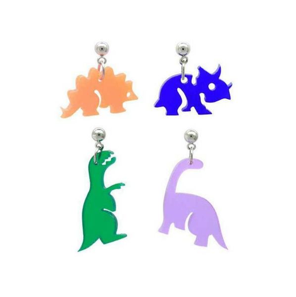 creative dinosaur eardrop jewelry women earrings acrylic translucence piecd cut earrings, Silver
creative dinosaur eardrop jewelry women earrings acrylic translucence piecd cut earrings, Silver